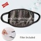 Full Sheet Clear AB Rhinestone Cotton Mask with Filter Fast Shipping